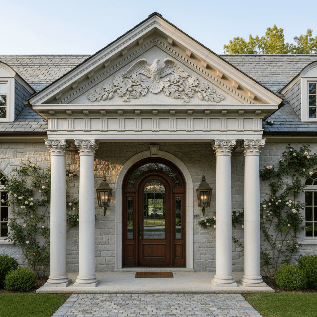 Placement and Use of Pediments in Classical and Modern Architecture