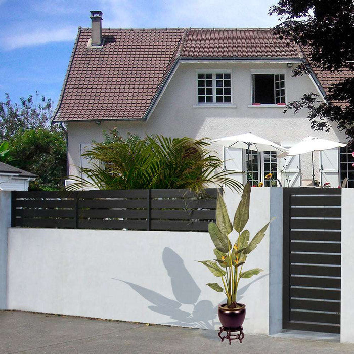 Prefabricated Stucco Fence 0005