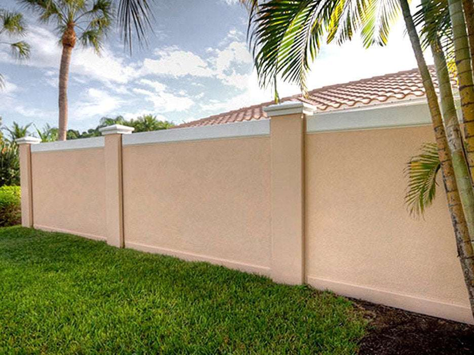 Prefabricated Stucco Fence 0014