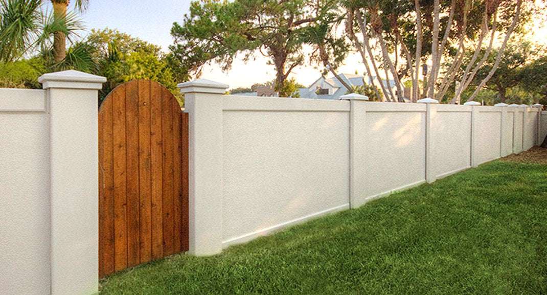 Prefabricated Stucco Fence 0015