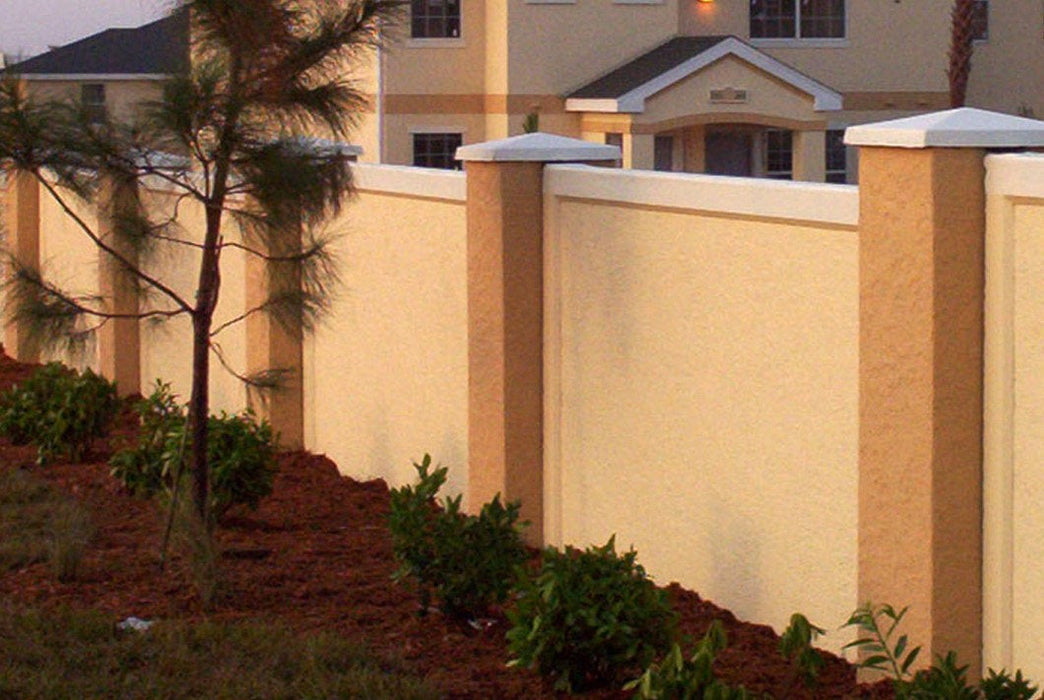 Prefabricated Stucco Fence 0018