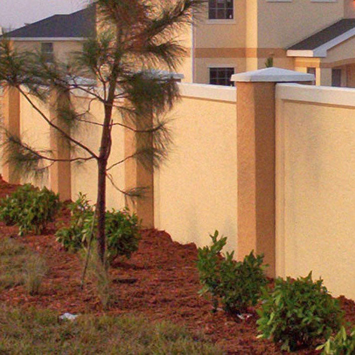 Prefabricated Stucco Fence 0018