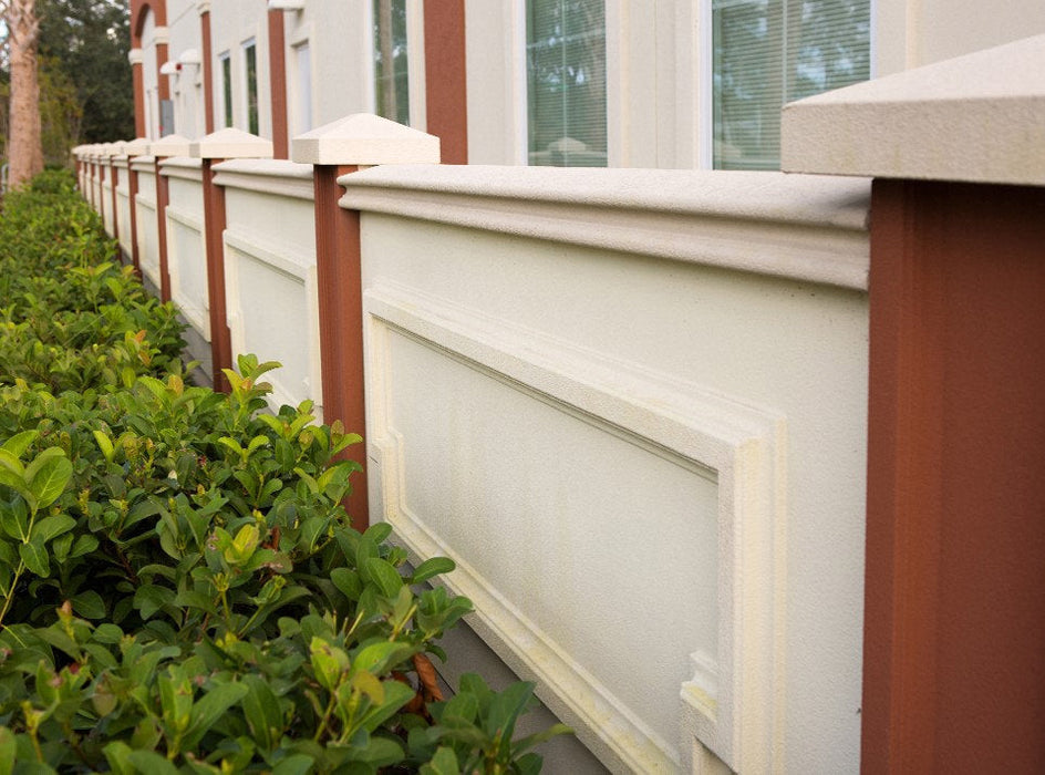 Prefabricated Stucco Fence 0020