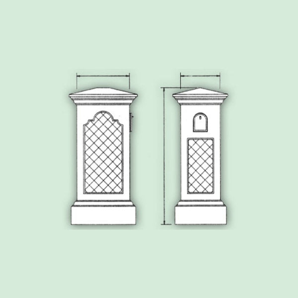 Custom Stucco Mailboxes