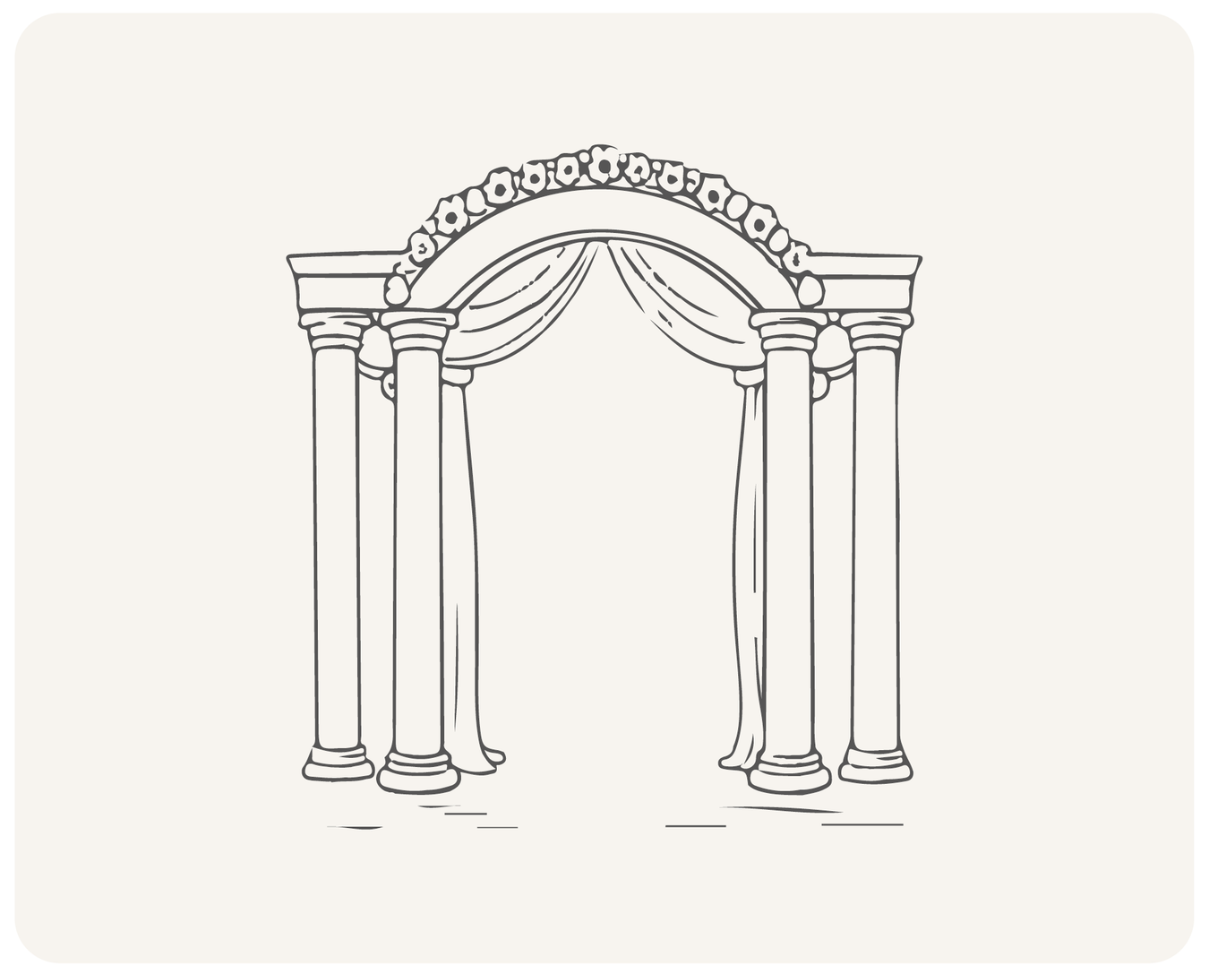 Wedding Arch Colonnades Collection