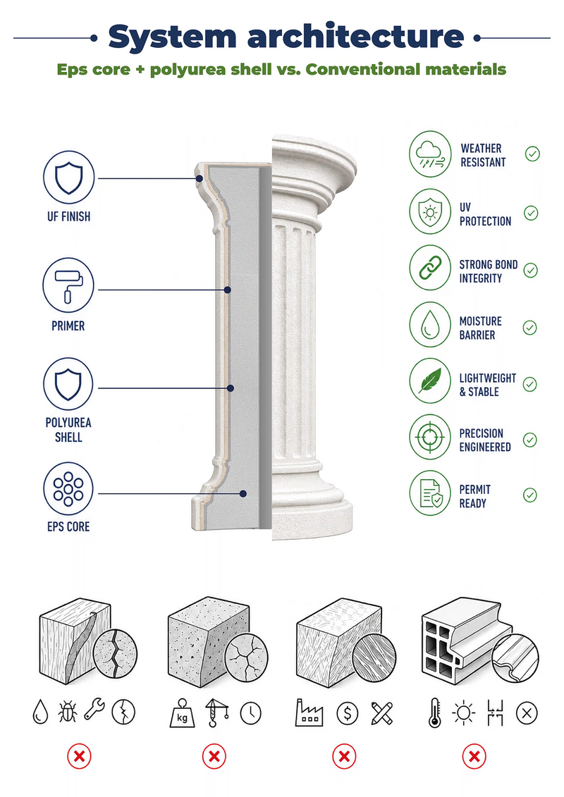 Columna arquitectónica personalizada