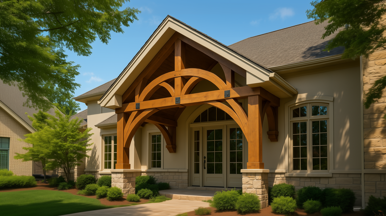 Faux Wood Trusses That Transform Any Space