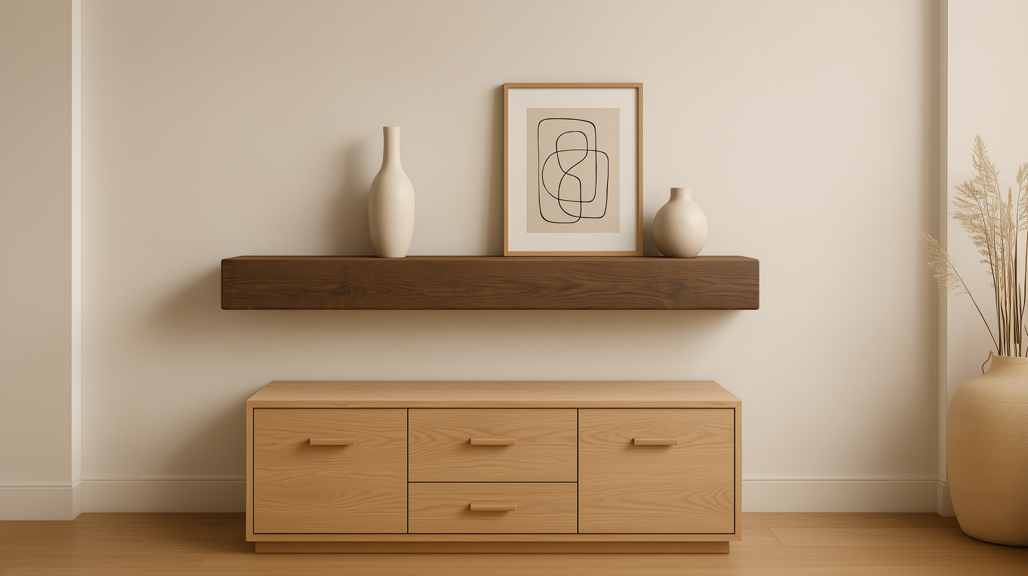 Premium faux wood mantels by Royal Foam: hand-crafted textures with architectural realism