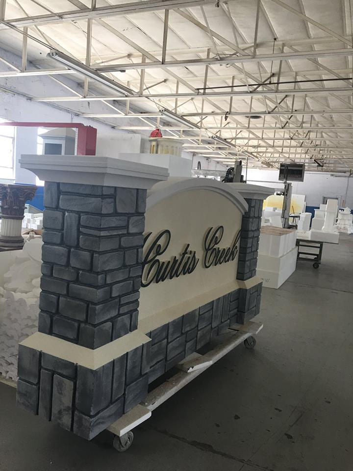 Custom Monument Sign 123