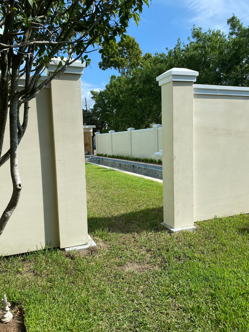 Custom Stucco Fence 042