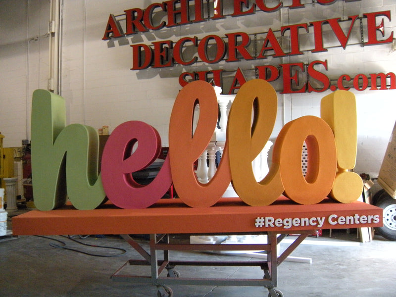 Custom Foam Letters and Sign 041