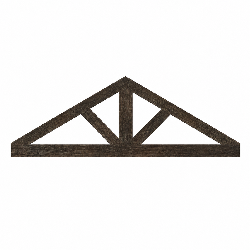 King Post Truss with Straight Diagonals MOD001