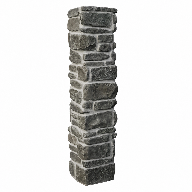 Rubble-Style Column Post MOD003