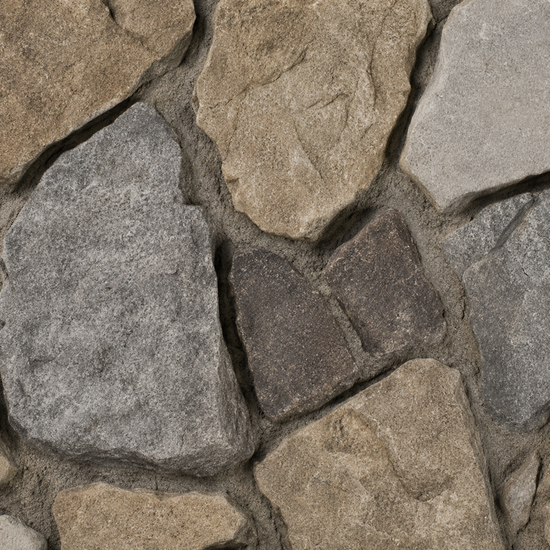 Rubble-Style Masonry Faux Stone Facade Panel MOD008