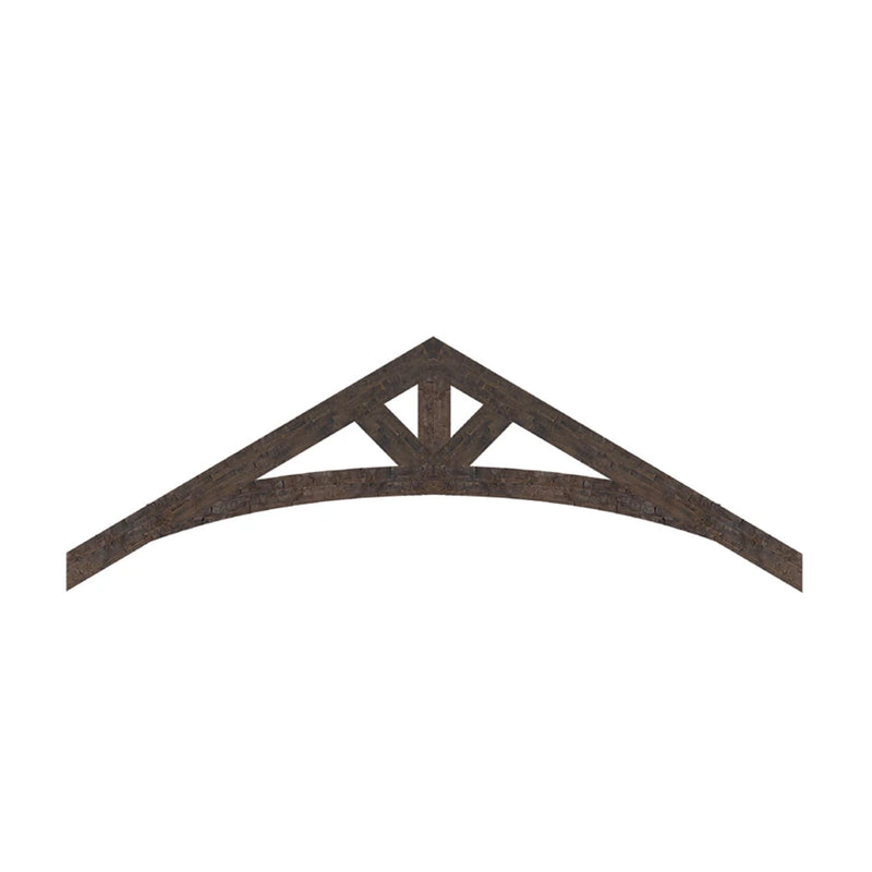 Arched Raised Cord King Post Truss with Straight Diagonals MOD007