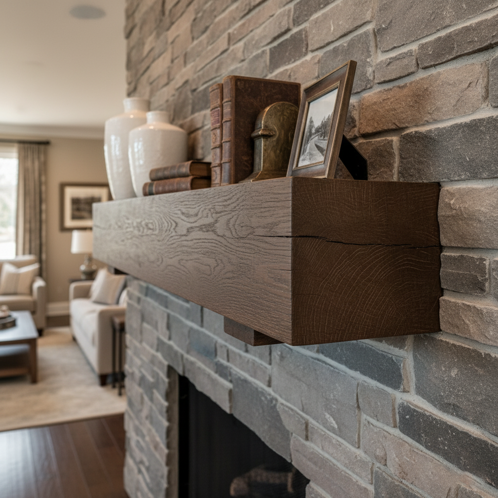 Elevate your home with custom faux wood mantels