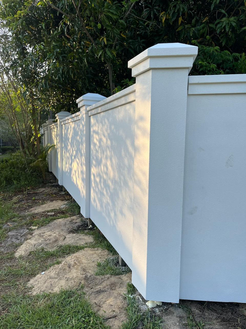 Custom Stucco Fence 049