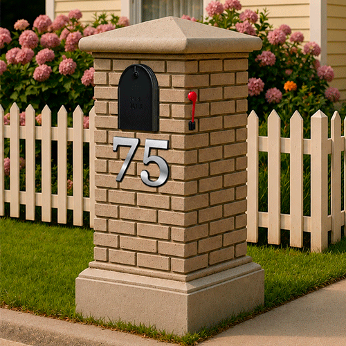 Custom Stucco Mailbox MOD001