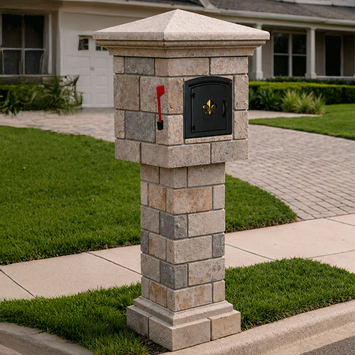 Custom Stucco Mailbox MOD010