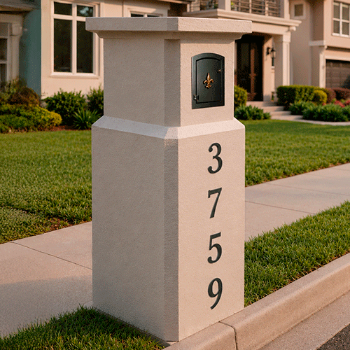 Custom Stucco Mailbox MOD012