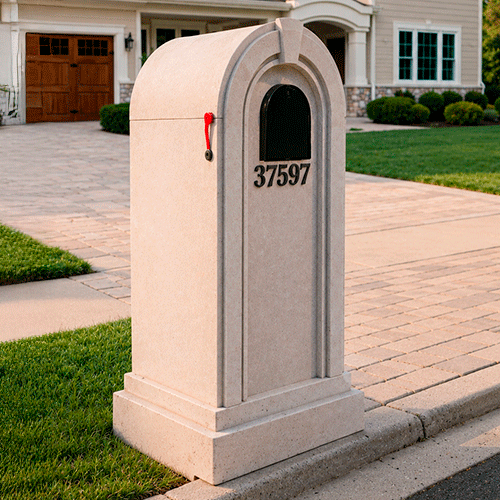 Custom Stucco Mailbox MOD015
