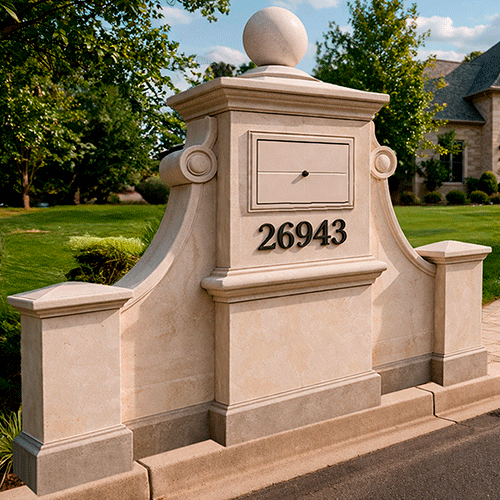 Custom Stucco Mailbox MOD016