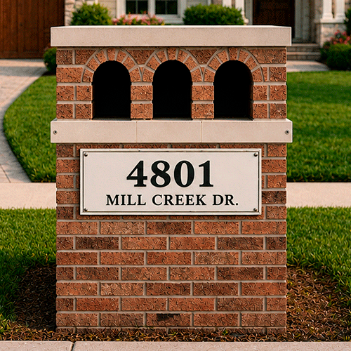 Custom Stucco Mailbox MOD017