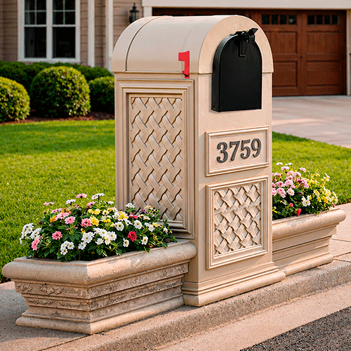 Custom Stucco Mailbox MOD020