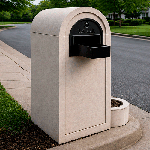 Custom Stucco Mailbox MOD024