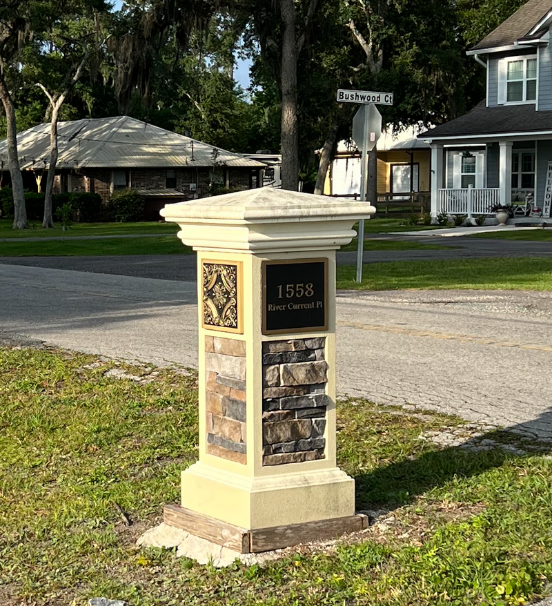 Custom Stucco Mailboxes 042
