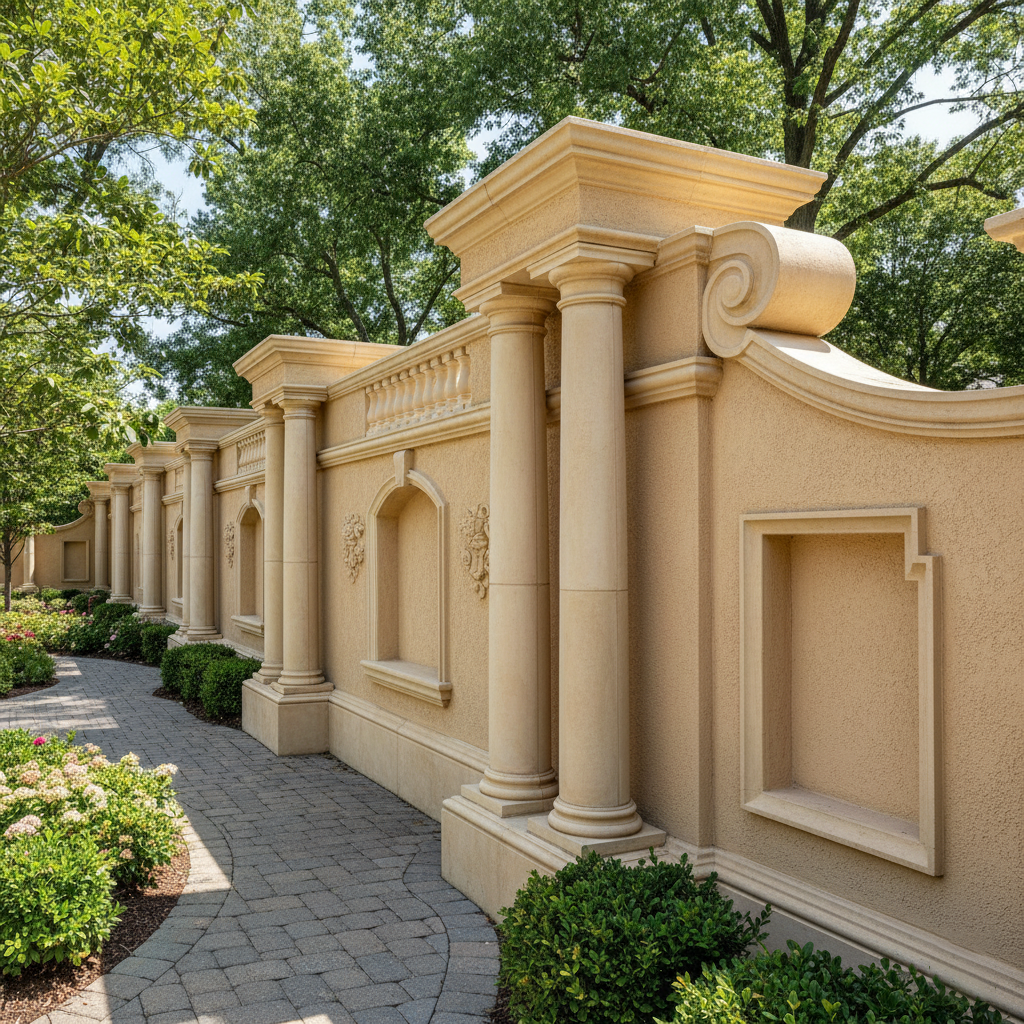 Elevate Your Property with Stucco Architectural Fencing
