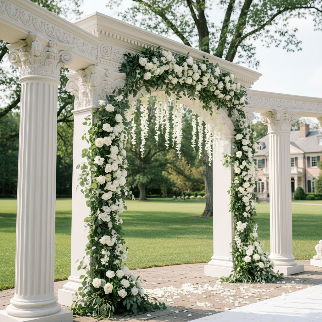 Romantic Colonnade Arch Systems for Unforgettable Events