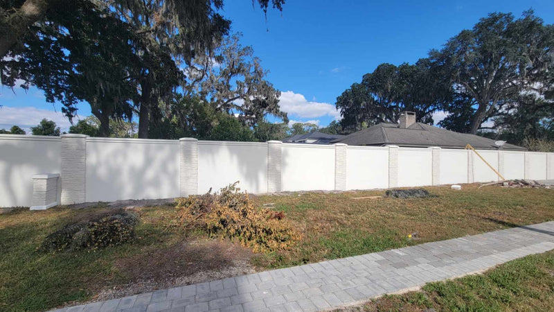 Custom Stucco Fence 051