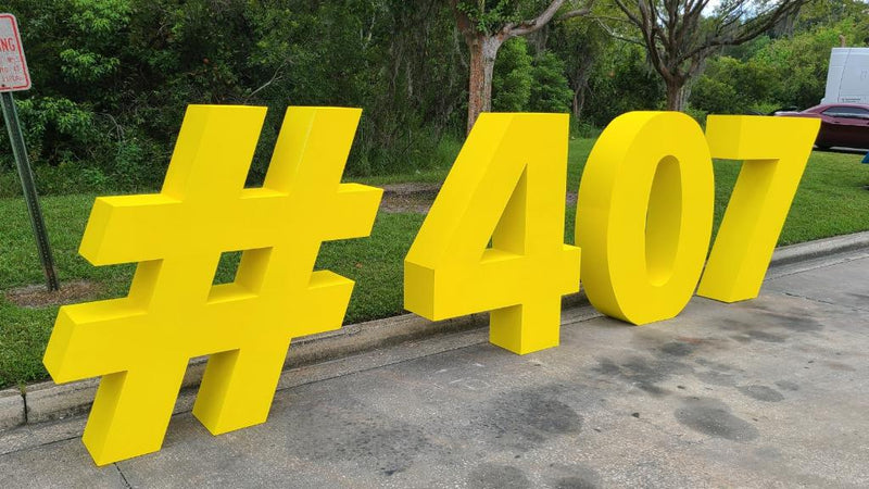 Custom Foam Letters and Sign 060