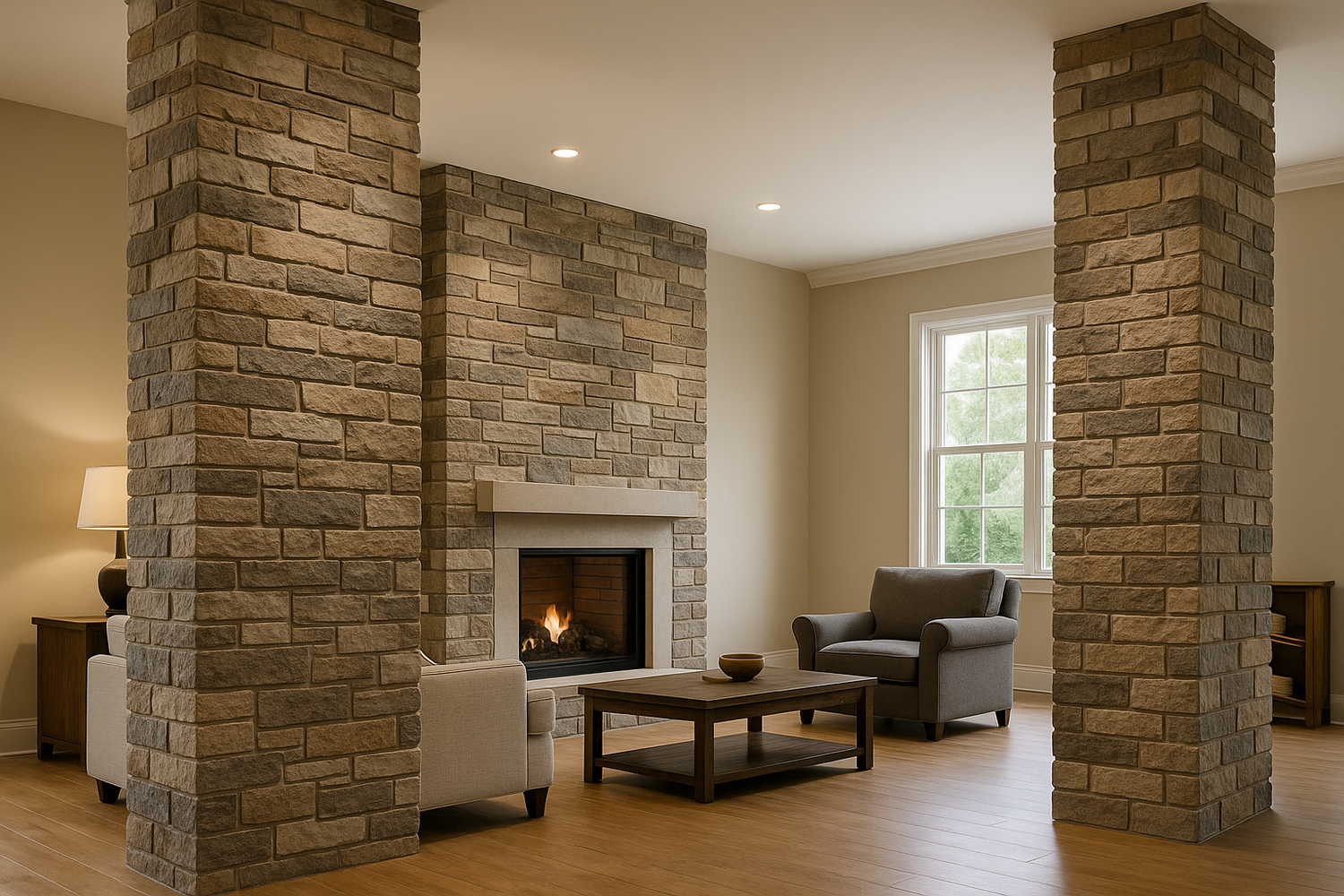 Faux stone column wraps: classic look, modern ease