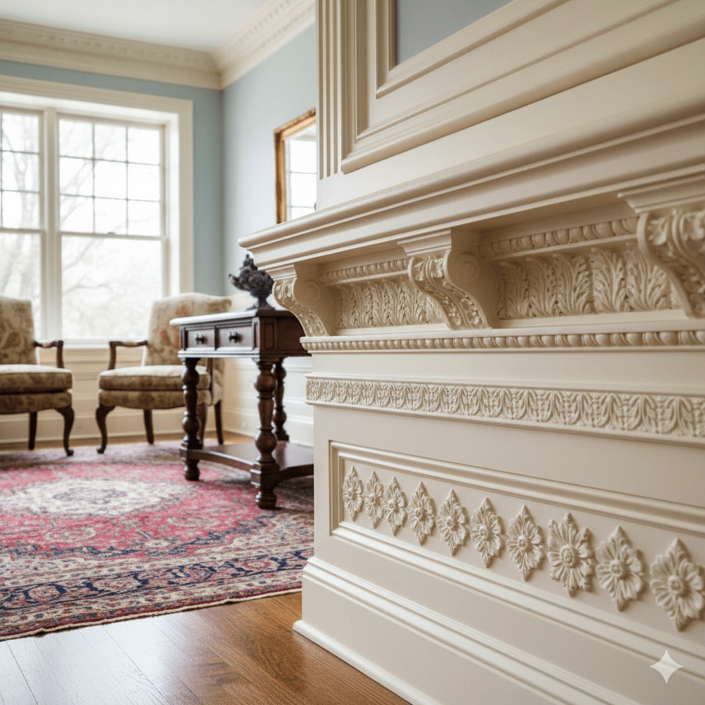 Using Trim Mouldings to Define Spaces