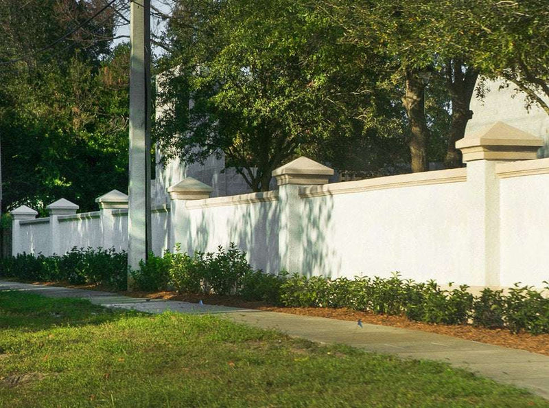 Prefabricated Stucco Fence 0016