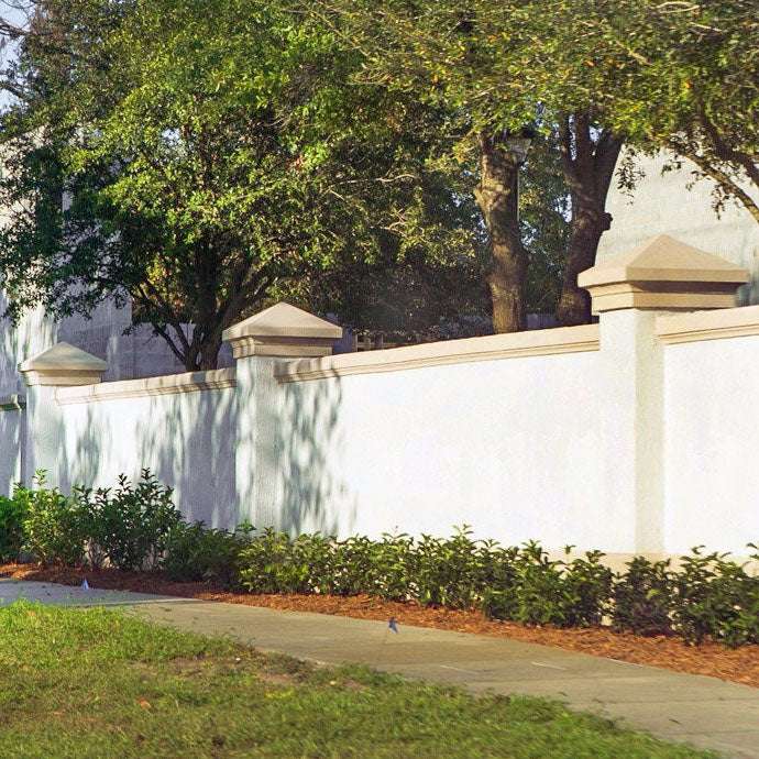 Prefabricated Stucco Fence 0016
