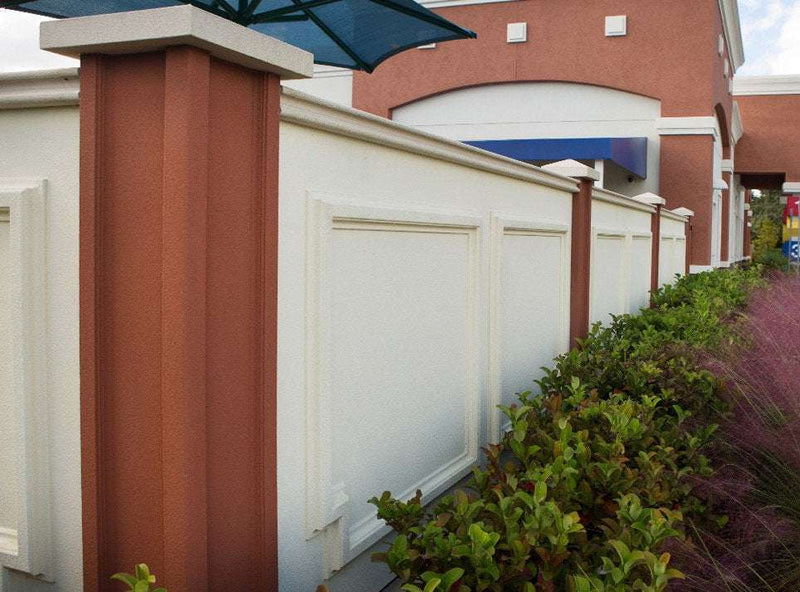 Prefabricated Stucco Fence 0017