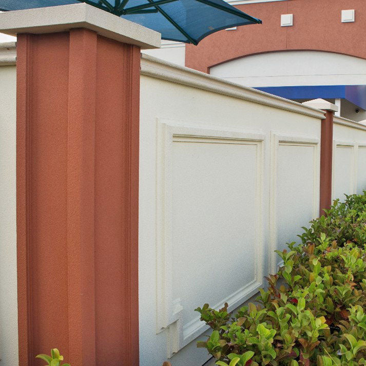 Prefabricated Stucco Fence 0017