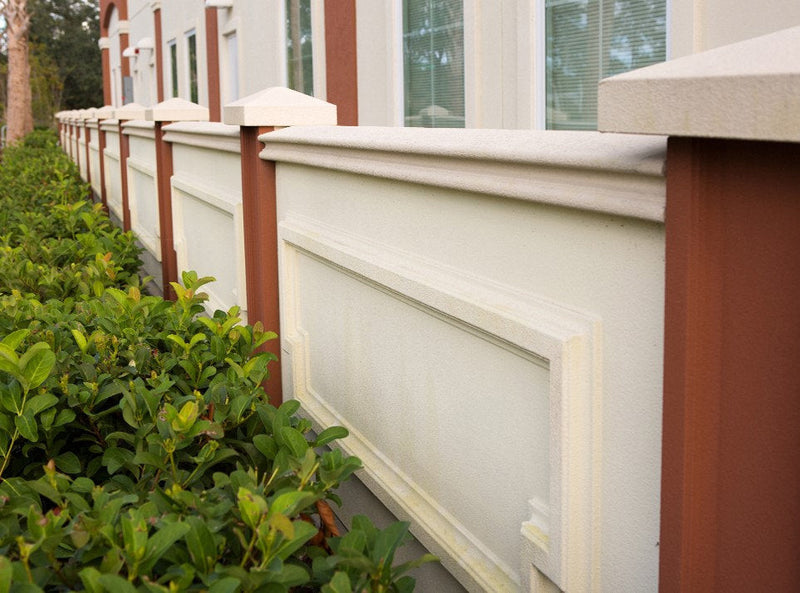 Prefabricated Stucco Fence 0020
