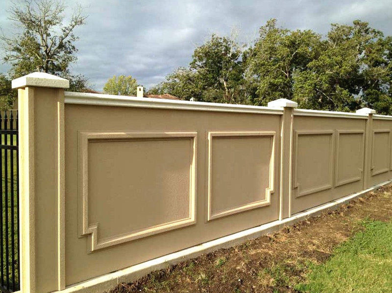Prefabricated Stucco Fence 0023